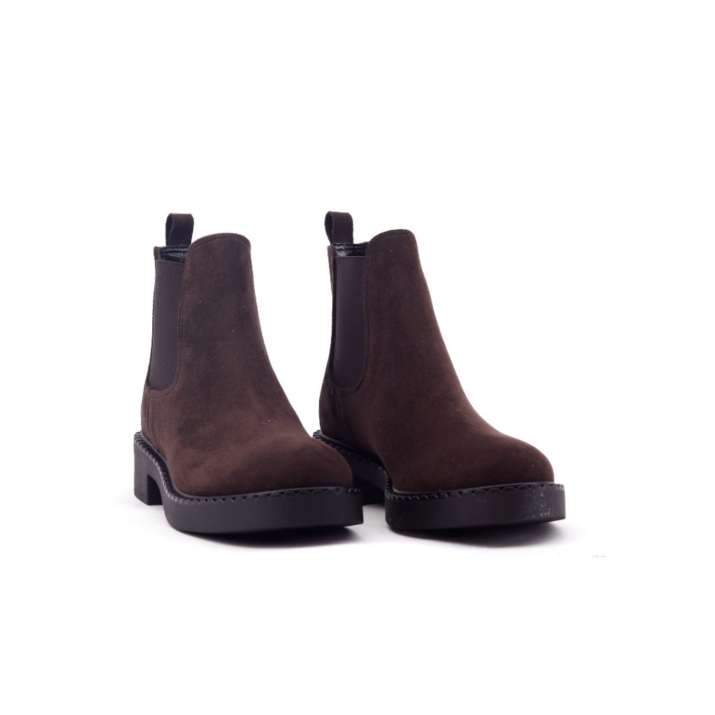 Club Style Chelsea Boot Camoscio Marrone