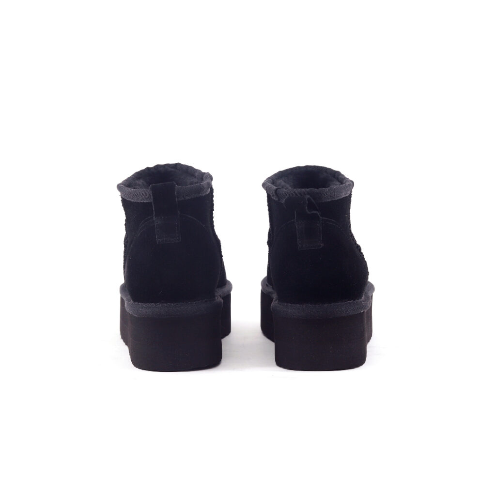 Club Style Simil Ugg Ultra Mini Platform Nero